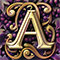 Ornate type letter A