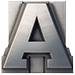 Metal type letter A