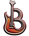 Guitar letter B