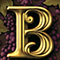 Ornate type letter B