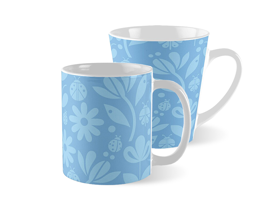 Ladybug Blue Mugs