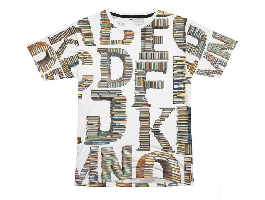 Books Allover Print Tee