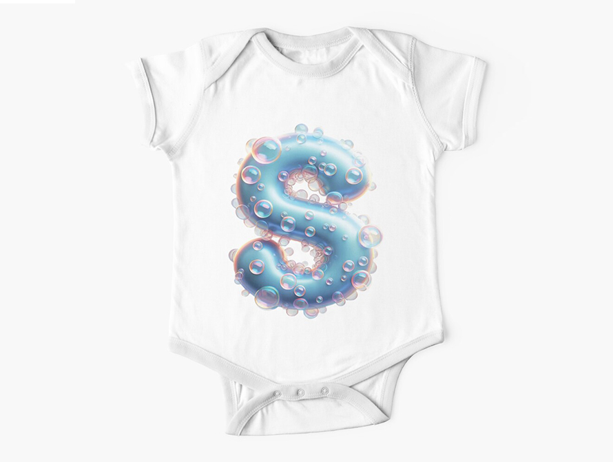 Baby Onsie with Bubbles Design