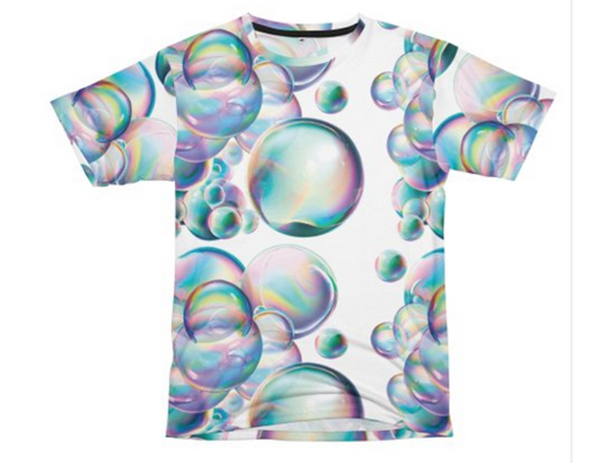 Shirt with an overall Bubbles design