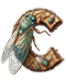 Cicada letter C