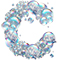 Letter C in Bubbles type design