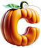 Pumpkins type letter C