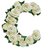 Roses type letter C