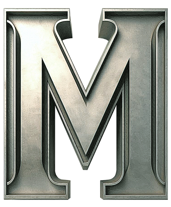 METAL LETTER M