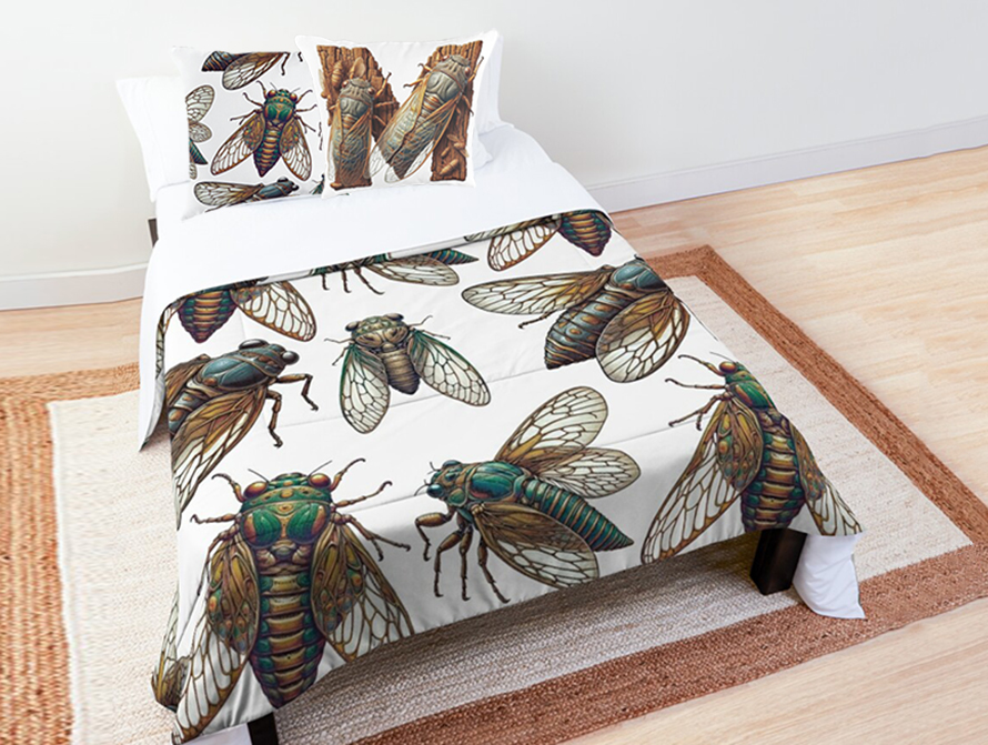 Cicada Bed Decor