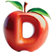 Apple type letter D