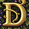 Ornate type letter D