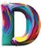 Paint type letter D