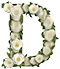 Roses type letter D