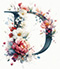 Watercolor type letter D