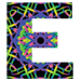 Kaleidoscope type letter E