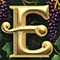 Ornate type letter E