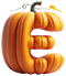 Pumpkins type letter E