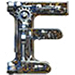 Mechanix type letter F