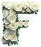 Roses type letter F