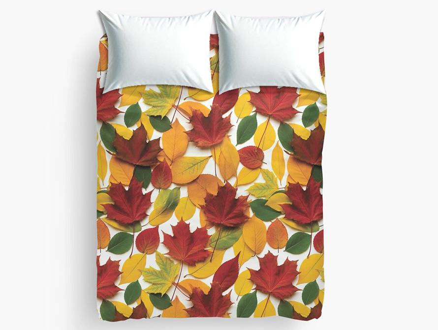 Fall pattern duvet cover