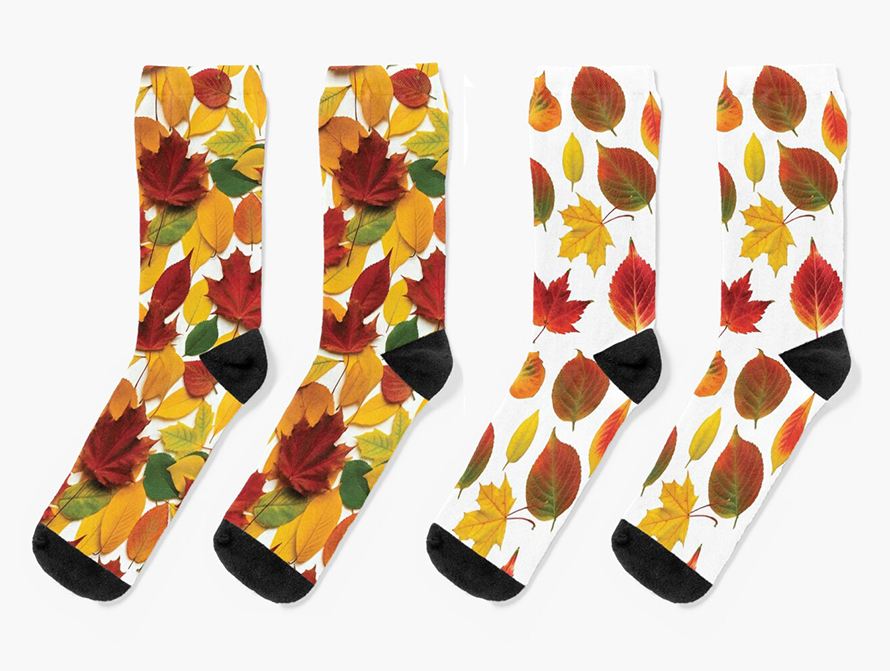 Fall pattern socks