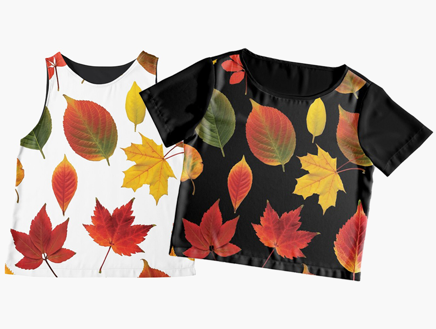 Fall pattern tops