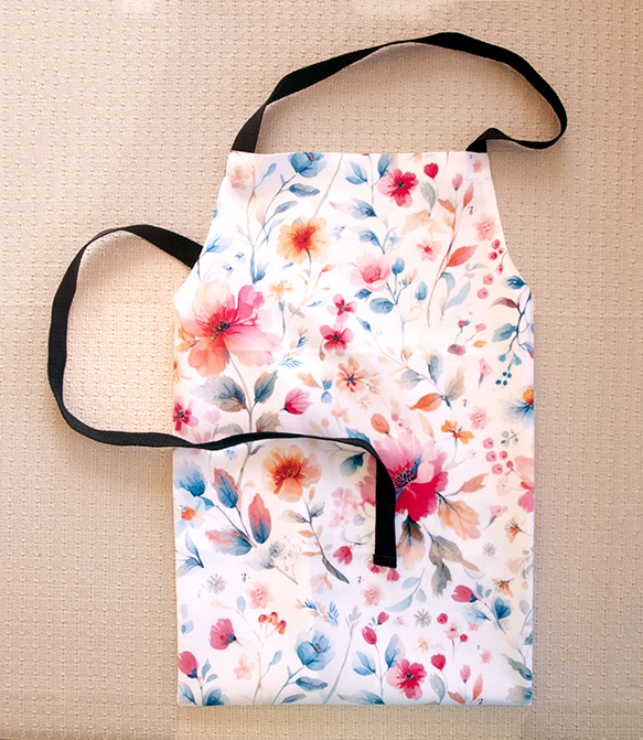 WATERCOLOR FLOWERS APRON