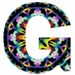 Kaleidoscope type letter G