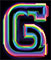 Neon type letter G