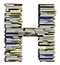 BOOKS letter H design