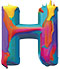 Paint type letter H