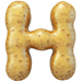 Potato type letter H