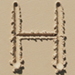 Sand type letter H
