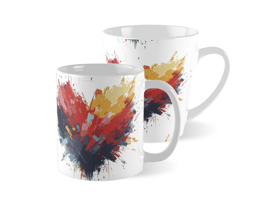 Paint Heartburst Mugs