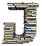 BOOKS letter J design