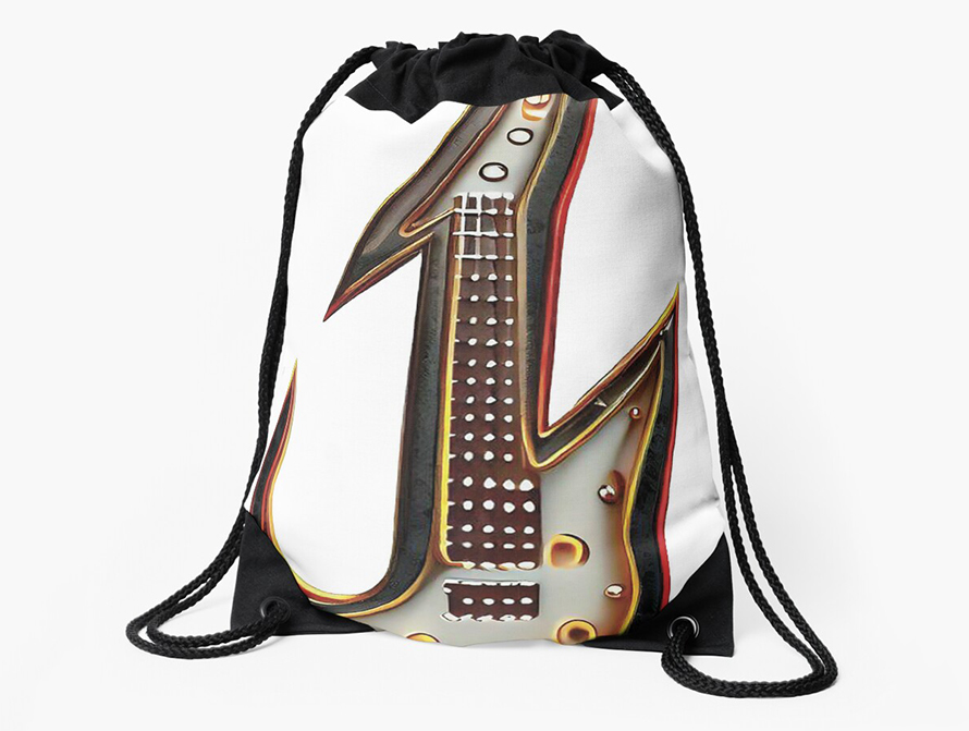 Guitar letter string bag