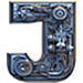 Mechanix type letter J