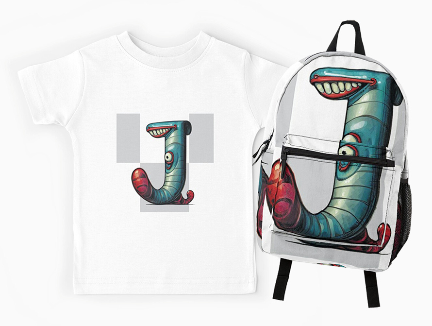 Ogres backpack and kids t-shirt