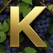 Vineyard type letter K