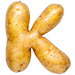 Potato type letter K