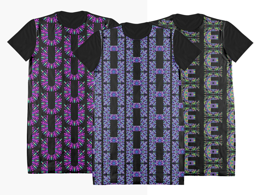 Kaleidoscope T-shirt Dresses