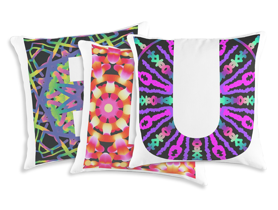 Kaleidoscope pillows