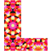 Kaleidoscope type letter L