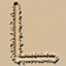 Sand type letter L