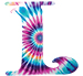 Tie-Dye type letter L