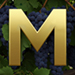 Vineyard type letter M