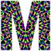 Kaleidoscope type letter M