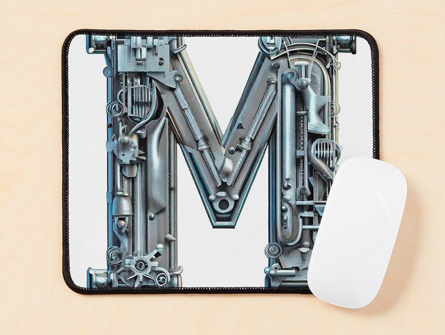 Mechanix type letter mousepad