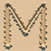 Sand type letter M